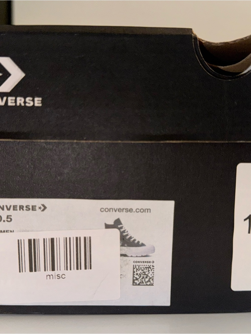 Converse Black & White Platform Chuck Taylor Sneakers - Picture 11 of 12